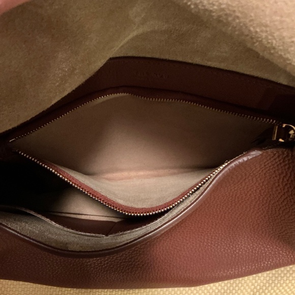 The Row Sidekick Two Fine Grain Brown Shoulder Bag - Picture 9 of 16